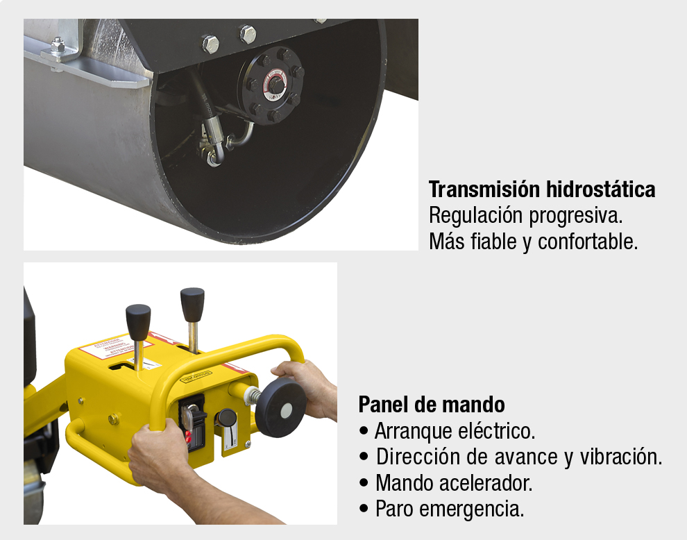 Rodillo 740 kg. Hidrostático Imcoinsa
